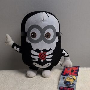 Despicable Me Skeleton Minion Plush Toy - Black & White 2011